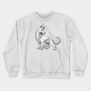 Dog - German Shepherd - White Crewneck Sweatshirt